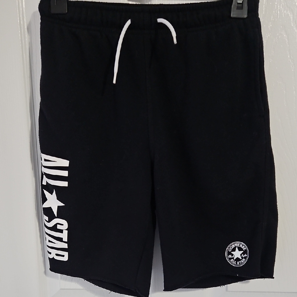 Converse Black Fleece Performance Shorts With Pockets Sleek Design